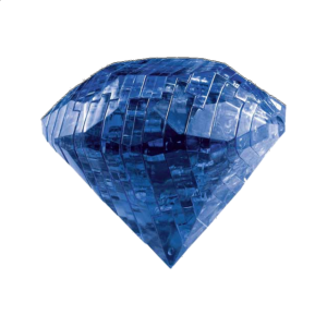 3D Crystal Puzzle – Gem – Sapphire Blue