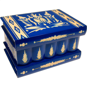 Romanian Puzzle Box – Large Blue