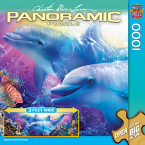 Jigsaw Puzzle Panoramic 1000 Pieces 13″X39″-Believe The Dream