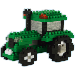 3D Pixel Puzzle – Tractor