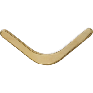 Pelican – natural wood boomerang – Right Handed