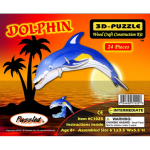 Dolphin – Illuminated 3D Wooden Puzzle