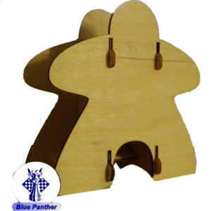 Knockdown Meeple Dice Tower – Wood Value Edition