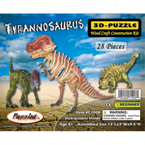 Tyrannosaurus – Illuminated 3D Wooden Puzzle