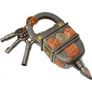 3 Key Puzzle Lock