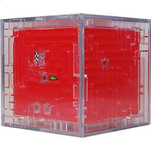 3D Ball Maze: Cube 1 – Red