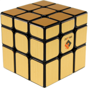 Unequal 3x3x3 Cube – Black Body in Gold Stickers