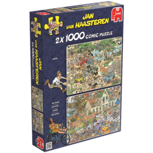 Jan van Haasteren Comic Puzzle – 2 x 1000 Piece Safari/The Storm