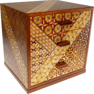 6 Sun 3 Drawers Jewelry Box – Yosegi / Zaiku