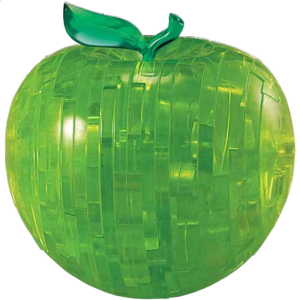 3D Crystal Puzzle – Apple (Green)