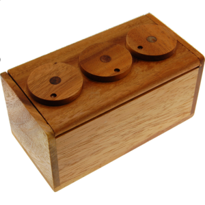 3 Wheel Combination Secret Lock Box