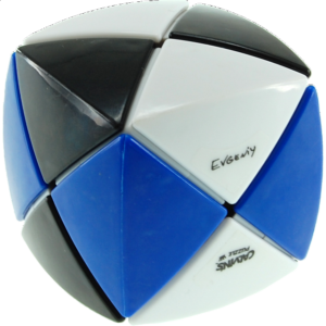 Pillowed Dino Cube – 3 Color – Black, White & Blue