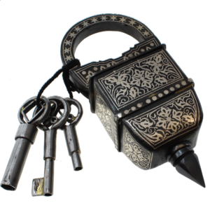 3 Key Puzzle Lock – With Silver Design