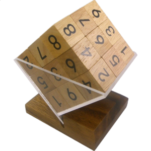 3D Wooden Sudoku Cube
