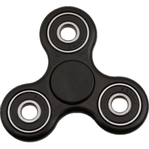Hand Tri Spinner Anti-Stress Fidget Toy – Black