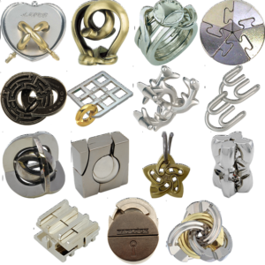 .Level 9 – a set of 12 Hanayama Puzzles