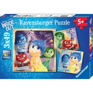 Inside Out: Emotional Adventure – 3 x 49 piece puzzles