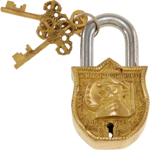 Brass Puzzle Trick Padlock – Sir Thomas Blamey