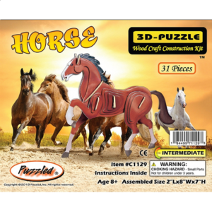 Horse – Illuminated 3D Wooden Puzzle