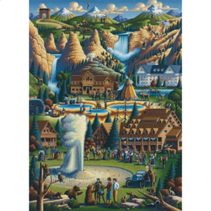 Collector Suitcase Jigsaw – Yellowstone National Park