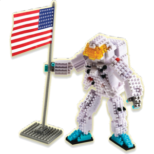 3D Pixel Puzzle – Astronaut
