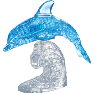 3D Crystal Puzzle Deluxe – Dolphin (Blue)