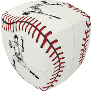 V-CUBE 2 Pillow (2x2x2): Baseball