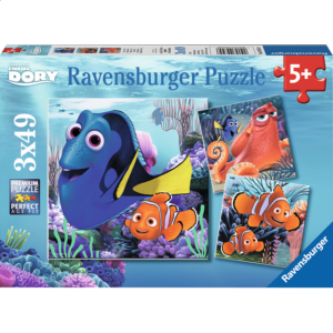 Finding Dory – 3 x 49 piece puzzles