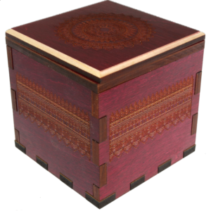 Mandala Secret Stash Box – Red Maple