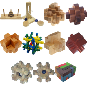 .Level 9 – a set of 13 wood puzzles