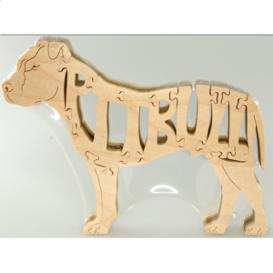 Pitbull Dog – Wooden Jigsaw