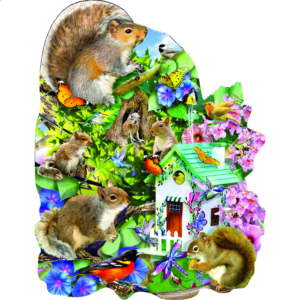 Something Squirrelly – Shaped Jigsaw Puzzle