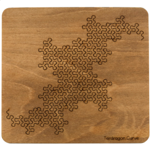 Wooden Fractal Tray Puzzle – Terdragon Curve