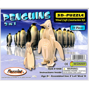 Penguin – 3D Wooden Puzzle
