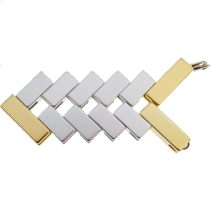 Mini Line Cube – Gold