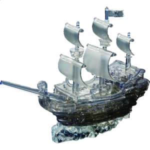 3D Crystal Puzzle Deluxe – Pirate Ship (Black)
