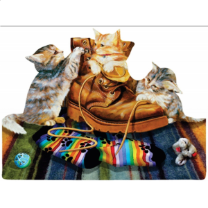 Socks and Kittens – Shaped Jigsaw Puzzle