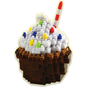 3D Pixel Puzzle – Cupcake