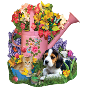 Spring Watering Can – Shaped Jigsaw Puzzle