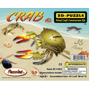Crab – Illuminated 3D Wooden Puzzle