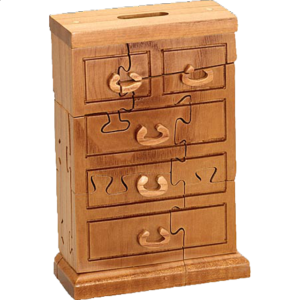 Chest of Drawers Bank – 3D Wooden Jigsaw Puzzle