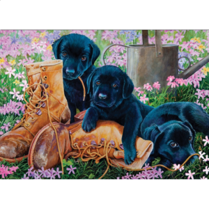 Black Lab Puppies – Tray Puzzle