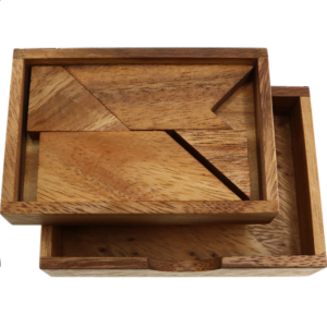Letter T in Wood Box