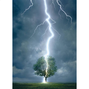 Lightning Striking Tree