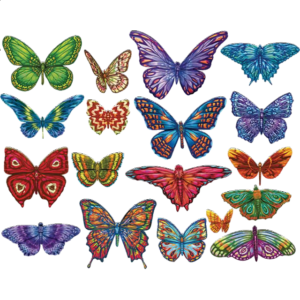 Butterflies II – 18 Mini Shaped Puzzles