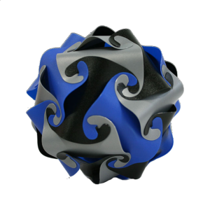 Cyclone Puzzle – Blue, Grey and Black
