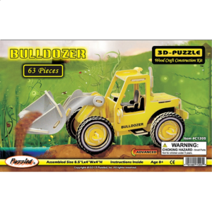Bulldozer – Illuminated 3D Wooden Puzzle
