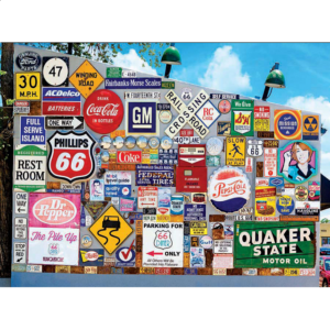 Colorluxe: Old Ad Signs, Road Signs and Vehicle License Plates