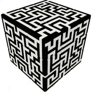 V-CUBE 3 Flat (3x3x3): Maze