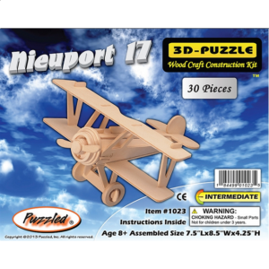 Nieuport 17 Biplane – 3D Wooden Puzzle